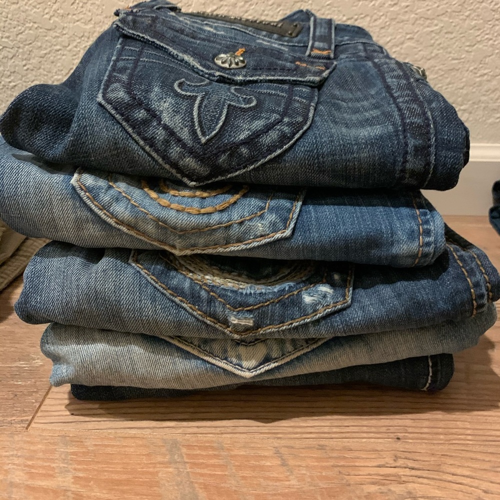 Reserved- Lot of 5 Big Star/Rock Revival Jeans sz 25